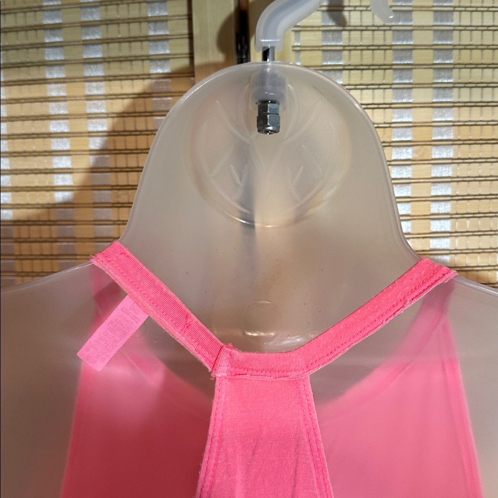 PINK Victoria's Secret Hot Pink Oversized Racerback Super Soft Tank Top Small S - Picture 10 of 15